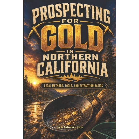 Prospecting For Gold In Northern California: Legal gold prospecting methods, tools, and extraction processing, (Paperback)