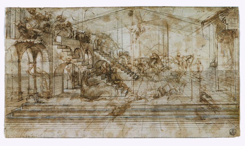 Prospective Study For The Adoration Of The Magi Canvas Art - (24 x 18)