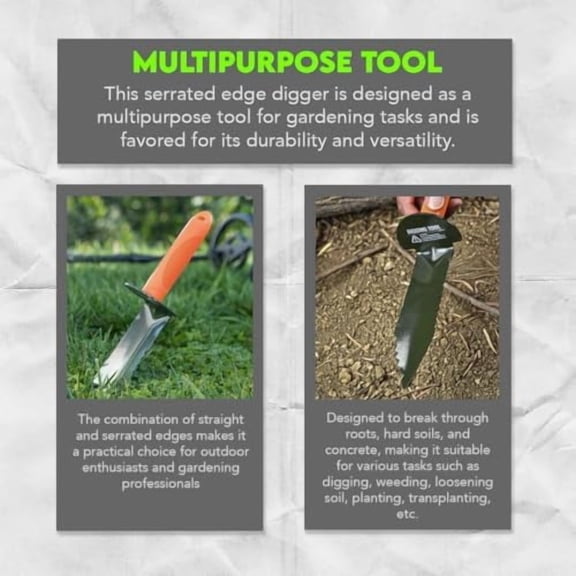 Prospector's rrated Edge Digger Compact Shovel Trowel for Gardening, Metal or Gold Prospecting and Detecting - Includes Carrying Sheath