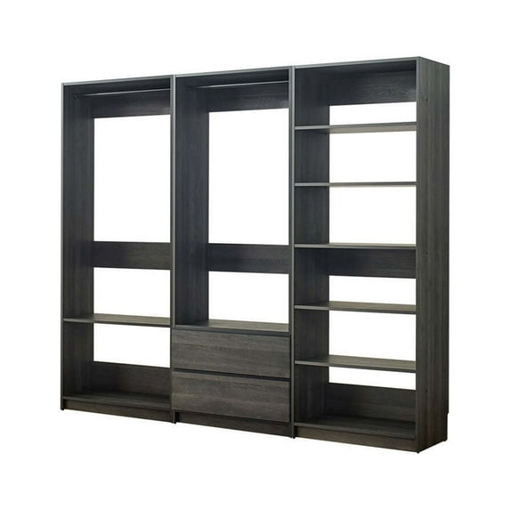 Prosper Gray Freestanding Walk in Wood Closet System