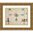 thumbnail image 1 of Prosper Lafaye 18x15 Gold Ornate Wood Frame and Double Matted Museum Art Print Titled - Stained Stained Glass Panel Project, 1 of 4