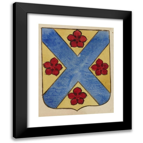 Prosper Lafaye 20x24 Black Modern Framed Museum Art Print Titled - Badge