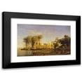 thumbnail image 1 of Prosper Marilhat 14x11 Black Modern Framed Museum Art Print Titled - Beni Suef on the Nile (C. 1833 - 1840), 1 of 5