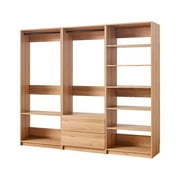 Prosper Oak Freestanding Walk in Wood Closet System