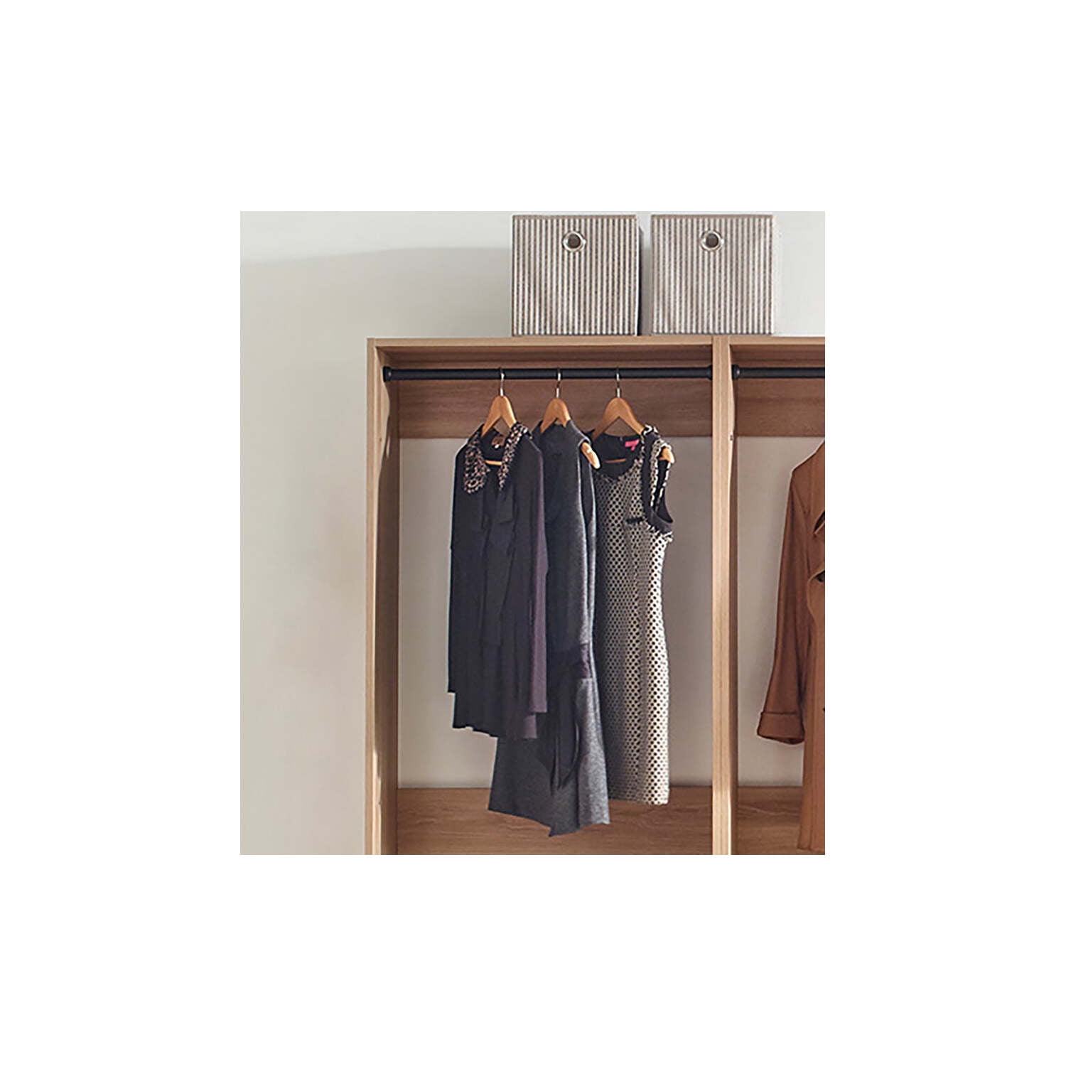 Klair Living Prosper Freestanding Walk in Wood Closet System in