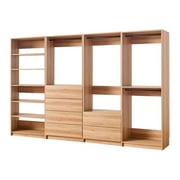 Prosper Oak Freestanding Walk in Wood Closet System