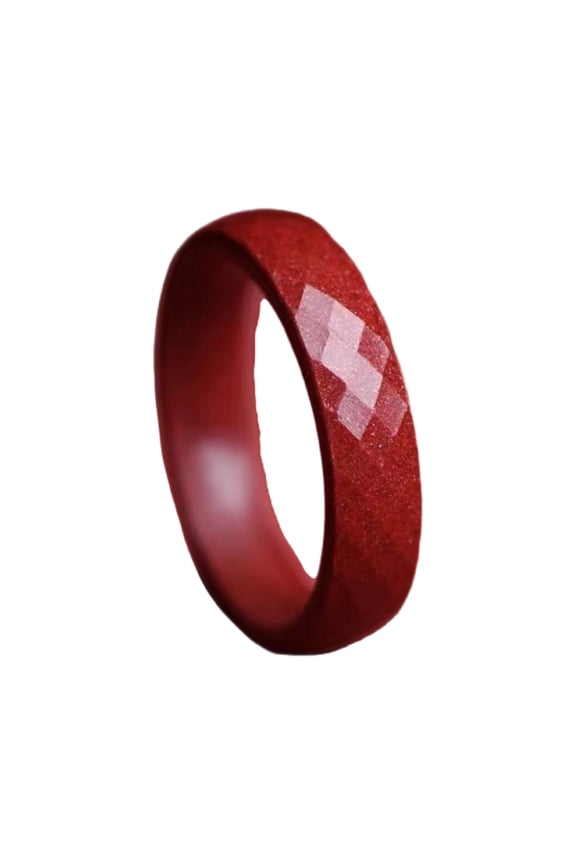 Prosperity Cinnabars Rings Accessory for Men Women Feng Shui Good Fortune