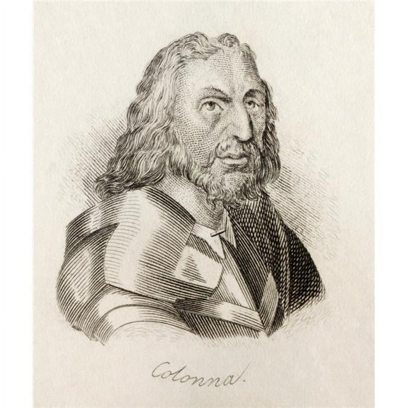 Prospero Colonna 1452 To 1523 - Aka Prosper Colonna. Italian Condottiero From The Book Crabbs Historical Dictionary Published 1825 Poster Print - 13 x 15