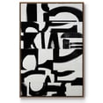thumbnail image 1 of Prosperous Elements V10 Framed Premium Gallery Wrapped Canvas - Ready to Hang - 17 x 25 - Walnut Floating Frame, 1 of 9