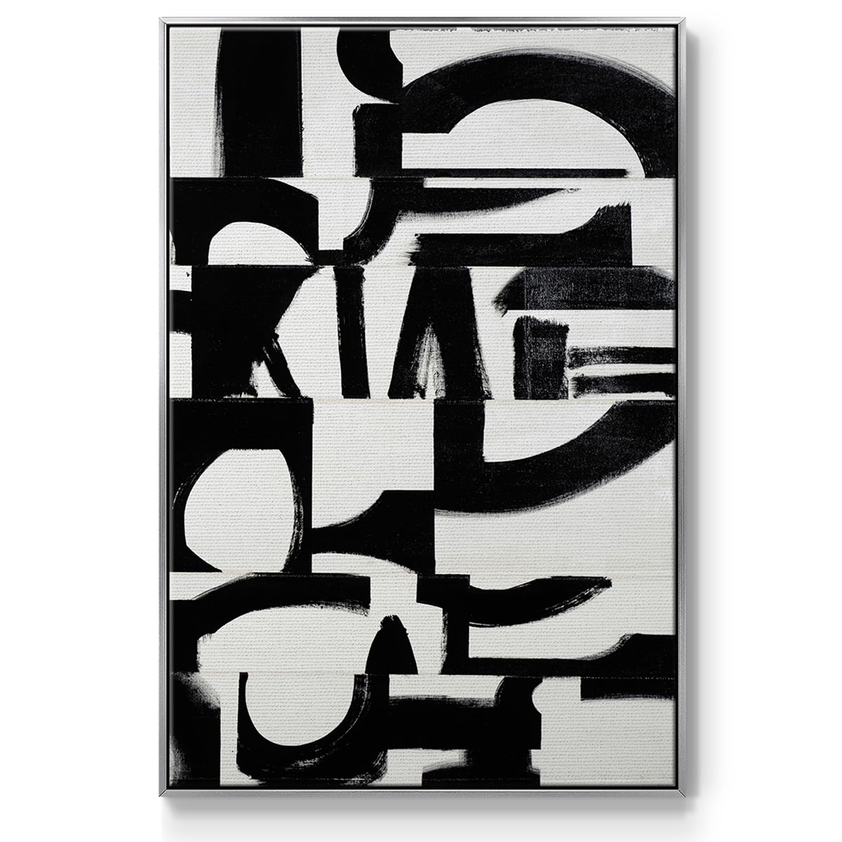 Prosperous Elements V10 Framed Premium Gallery Wrapped Canvas - Ready to Hang - 27 x 41 - Silver Floating Frame