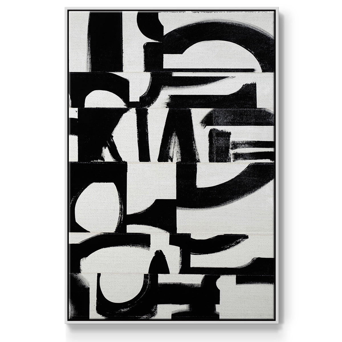 Prosperous Elements V10 Framed Premium Gallery Wrapped Canvas - Ready to Hang - 27 x 41 - White Floating Frame