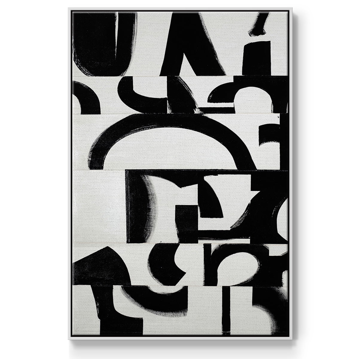 Prosperous Elements V11 Framed Premium Gallery Wrapped Canvas - Ready to Hang - 27 x 41 - White Floating Frame