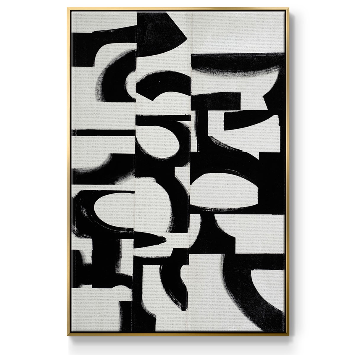 Prosperous Elements V9 Framed Premium Gallery Wrapped Canvas - Ready to Hang - 17 x 25 - Gold Floating Frame