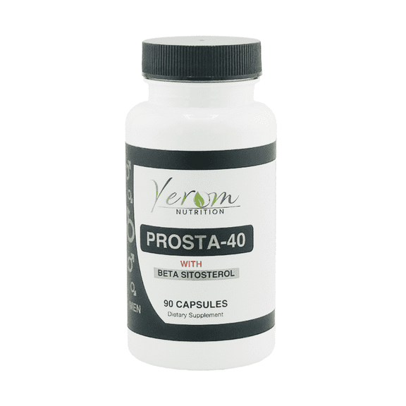 Prosta-40 with Beta Sitosterol - Supports Prostate Health - Promotes Healthy Urinary Function - 90 Capsules