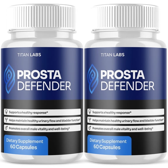 Prosta Defender Advanced Formula Supplement Pills Natural Vitamin for Helath and Wellness ProstaDefender 120 Capsules