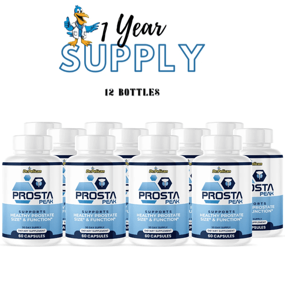 Prosta Peak - Prostate Support- 12 Bottles- 720 Capsules