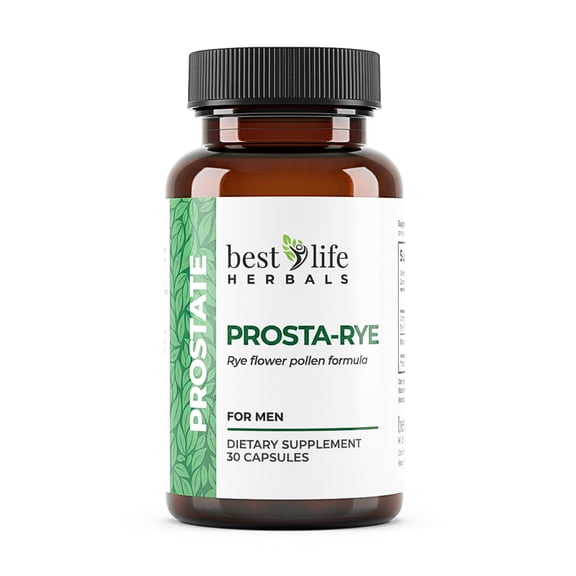 Prosta-Rye Natural Prostate Supplement for Men That are Experiencing Enlarged Prostate, Frequent Urination, Overactive Bladder - 6 Bottles, 180 Capsules
