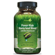 Irwin Naturals Power-Male Horny Goat Weed with Nitric Oxide Booster   75 Liquid Soft-Gels