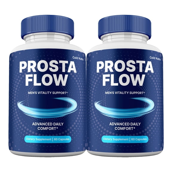 ProstaFlow Supplemement Capsules, High Potency Pills, All Natural Formula for Men Prosta Flow Capsules, 1 Month Supply (2 Pack)