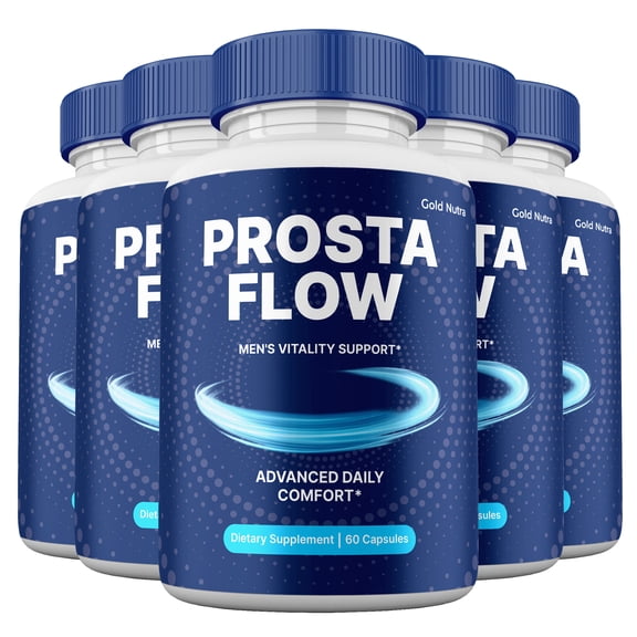 ProstaFlow Supplemement Capsules, High Potency Pills, All Natural Formula for Men Prosta Flow Capsules, 1 Month Supply (5 Pack)