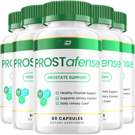 Prostafense Supplement for Men Prosta Fense Pills Advanced Formula Supplements for Men Health Supplement, Reviews, 5 Pack, 300 Capsules