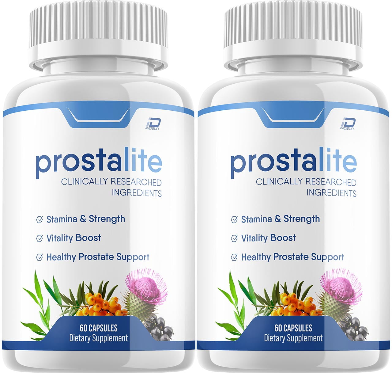 Prostalite Prostate Supplement for Men - Prostalight Advanced Energy Pills, Bladder Control, 2 Pack, 120 Capsules