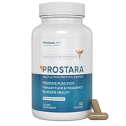 Prostara Prostate Support Supplement with Saw Palmetto, Beta-Sitosterol, Pygeum for Urinary Flow