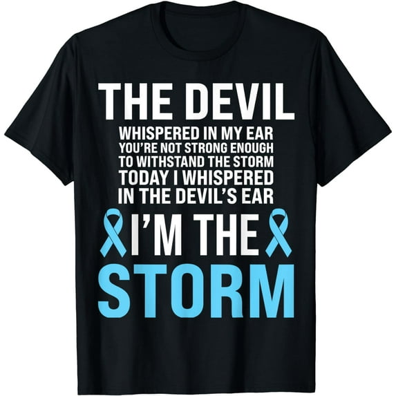 Prostate Cancer Awareness Light Blue Ribbon Dad Survivor T-Shirt