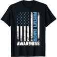 thumbnail image 1 of Prostate Cancer Awareness Light Blue Ribbon Survivor T-Shirt, 1 of 4