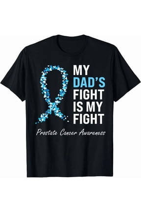 Prostate Cancer Awareness Light Ribbon Dad Survivor Unisex S-5XL T-Shirt