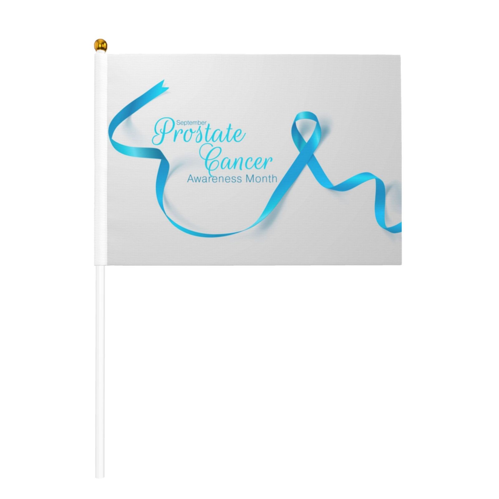Prostate Cancer Awareness Month Flags 10 Packs Mini Handheld Flag Desk