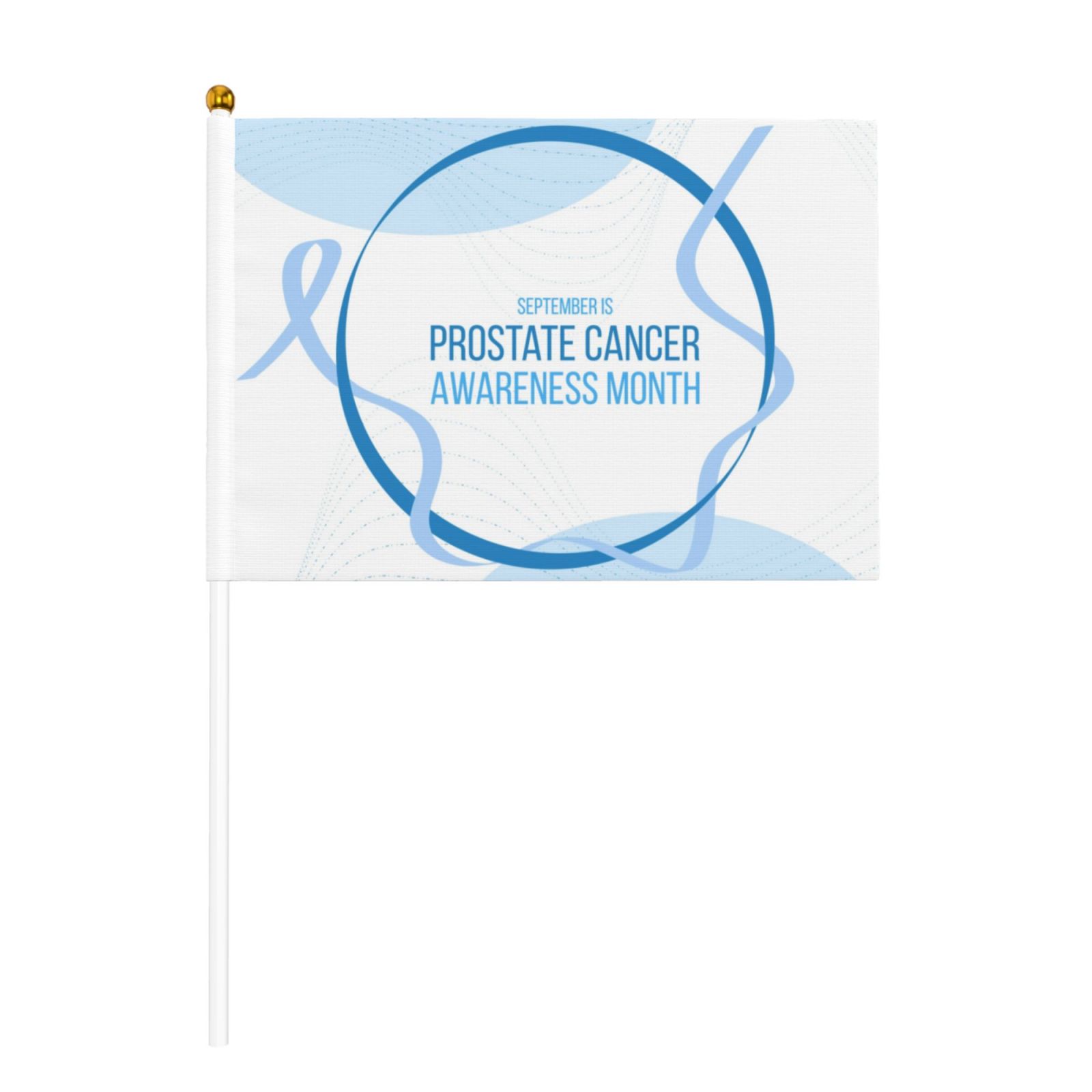 Prostate Cancer Awareness Month Flags 10 Packs Mini Handheld Flag Desk