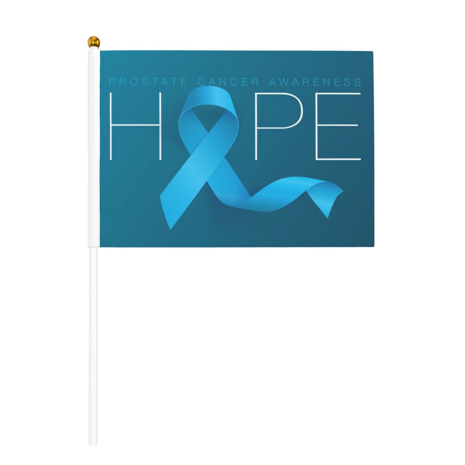 Prostate Cancer Awareness Month Flags 6 Packs Mini Handheld Flag Desk