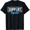 thumbnail image 1 of Prostate Cancer Awareness Support Squad Light Blue Ribbon T-Shirt100% cotton short-sleeved shirt for both men and women, 1 of 6