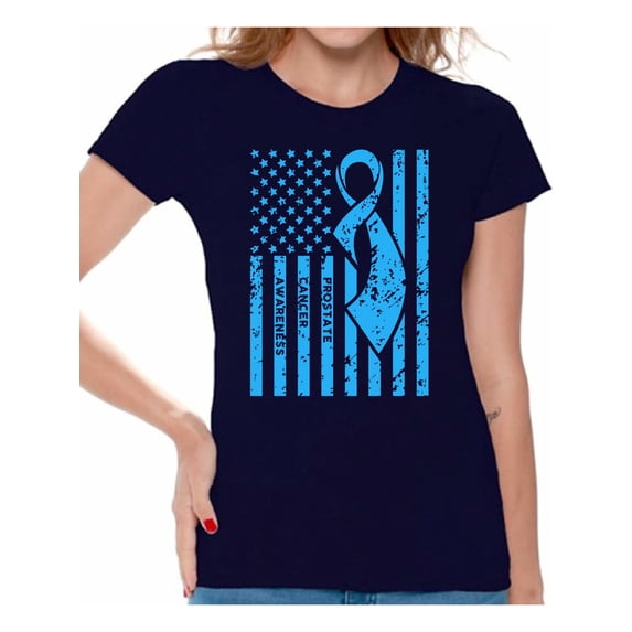 Prostate Cancer Awareness T-shirt Top Cancer t shirt cancer awareness t shirt faith love hope fight believe support survive survivor gifts tackle I wear for my dad grandpa special for women for men