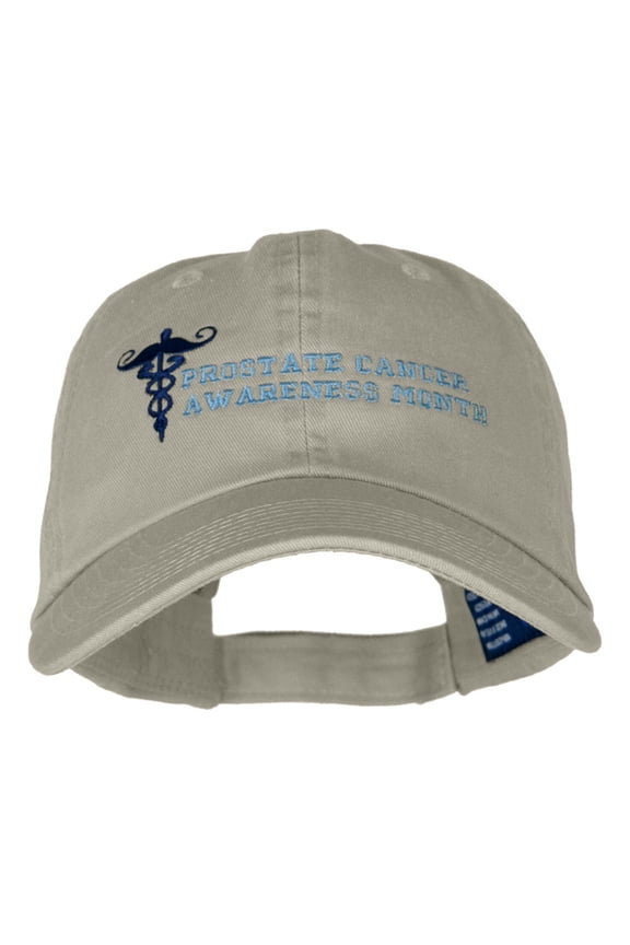 Prostate Cancer Awarness Low Profile Unstructured Cap - Putty OSFM