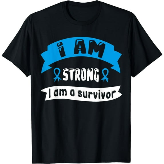 Prostate Cancer I Am Strong I Am A Survivor T-Shirt