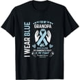 thumbnail image 1 of Prostate Cancer Survivor Support I Wear Blue For My, Grandpa T-Shirt mens t irt men，black，women，misfits，journey ，boys, 1 of 4