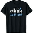 thumbnail image 1 of Prostate Cancer Survivor T Shirt Awareness Gift Blue Ribbon T-Shirt, 1 of 4