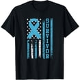 thumbnail image 1 of Prostate Cancer Survivor T-Shirt - Bold Blue Ribbon Shirt, 1 of 4