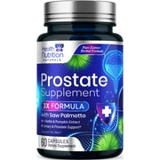 Prostate Health Supplements for Men 1000mg - 3X Strength with Saw Palmetto Blend Stinging Nettle Root & Pumpkin Seed Support Complex - Supports Bathroom Trips Prostate & Urinary Health - 60 Capsules