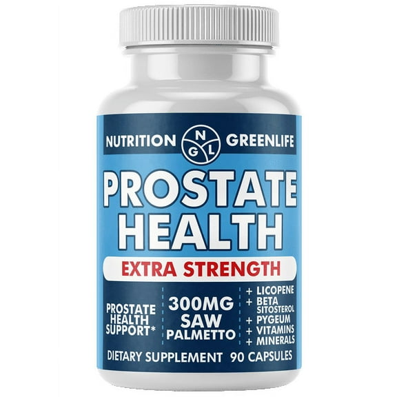 Prostate Health Support - Extra Strength All Natural - Helps with Frequent Urination 90 Caps (30 Servings)