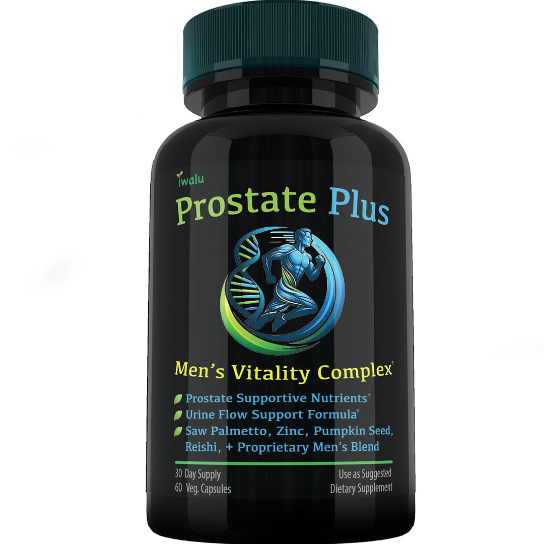 Prostate Plus Men's Fitness Vitality Complex - Natural Supplement for Prostate Health, Stamina, and Energy Support with Saw Palmetto, Zinc, and Reishi Mushroom - Made in USA