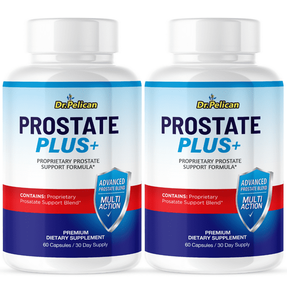 Prostate Plus +- Prostate Support- 2 Bottles- 120 Capsules