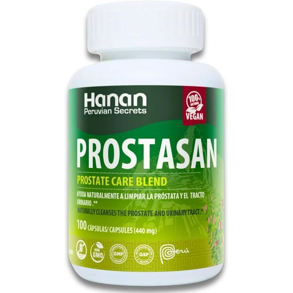 Prostate Supplements for Men 100 Capsules - Prostasan Blended with Annatto, Humanpinta, Cat's Claw, Horsetail and Soldier's Herb - Prostate Health from Peru
