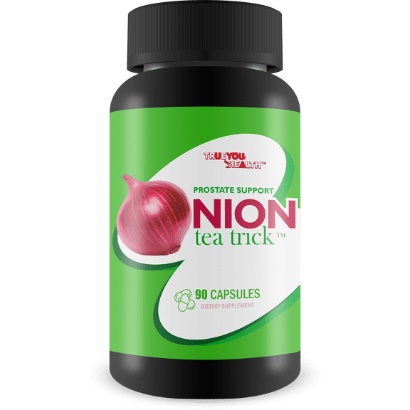 Prostate Support Onion Tea Trick - Our Best Prostatitis Supplement for Reducing Enlargement - Natural Swelling Support Formula with Turmeric & Vitamin D, C - Male Alpha Flow Super Prostate Genix Pill