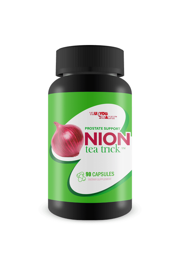 Prostate Support Onion Tea Trick - Our Best Prostatitis Supplement for Reducing Enlargement - Natural Swelling Support Formula with Turmeric & Vitamin D, C - Male Alpha Flow Super Prostate Genix Pill