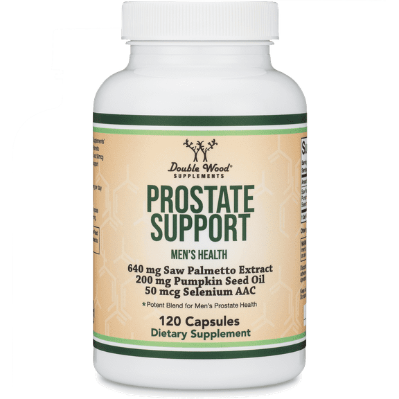 Prostate Support Supplement, Supports Men's Health, 120 Capsules, Double Wood Supplements