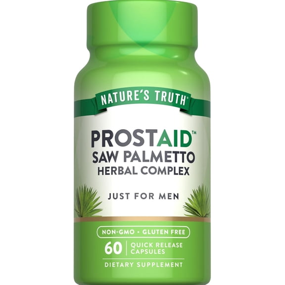 Prostate Support Supplement | With Saw Palmetto | 60 Capsules | For Men | by Nature's Truth