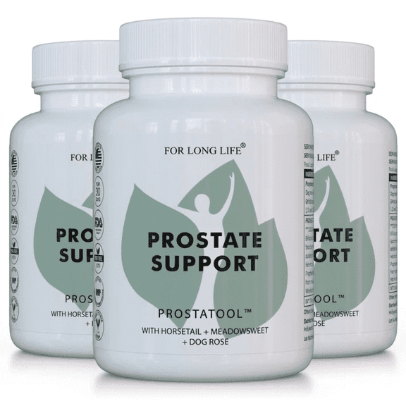 Prostatool Mens Prostate Health & Vitality Supplement, Natural Bladder Comfort & Urinary System Support Complex 3-Pack (180 Capsules)